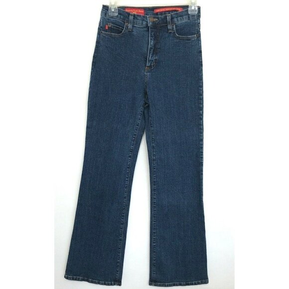 NYDJ Not Your Daughters Jeans Women 4 Blue Denim Tummy Tuck Boot Cut Vintage USA - Picture 1 of 12